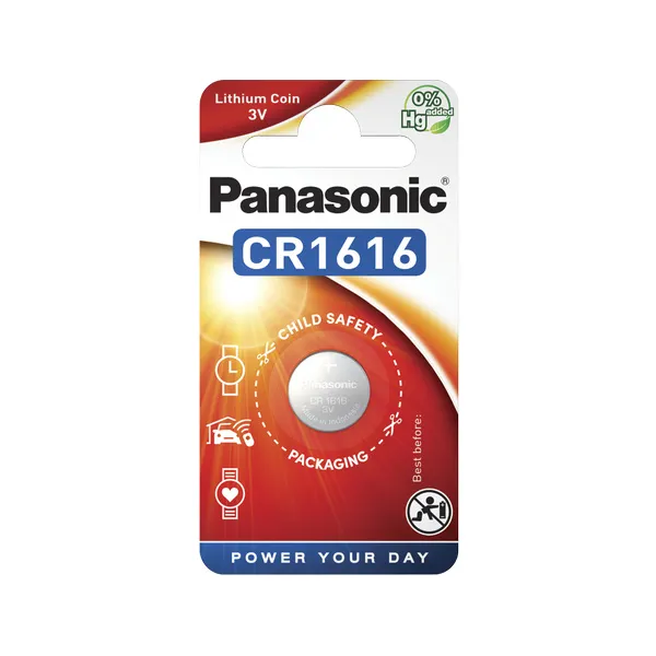 Baterii rotunde Panasonic CR-1616EL, CR1616, 1buc.