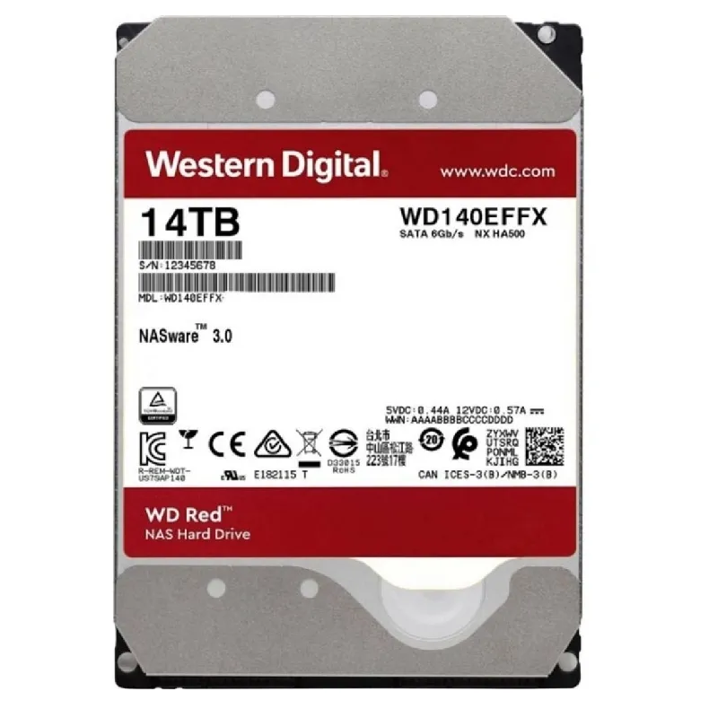 Unitate HDD Western Digital WD Red Plus, 3.5", 14 TB <WD140EFGX>