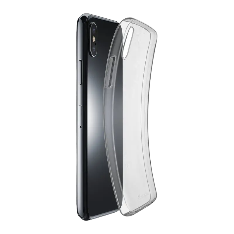 Husă Cellularline Fine - iPhone XS/X, Transparent