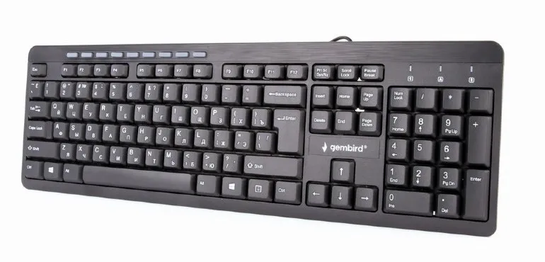 Tastatură Gembird KB-UM-106-RU, Cu fir, Negru