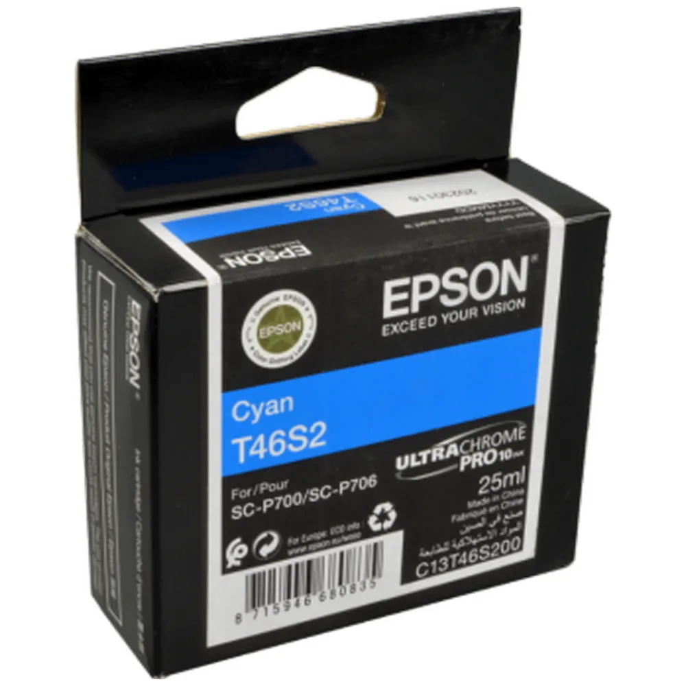 Cartuș de cerneală Epson T46S UltraChrome Pro 10, 25ml, Cyan