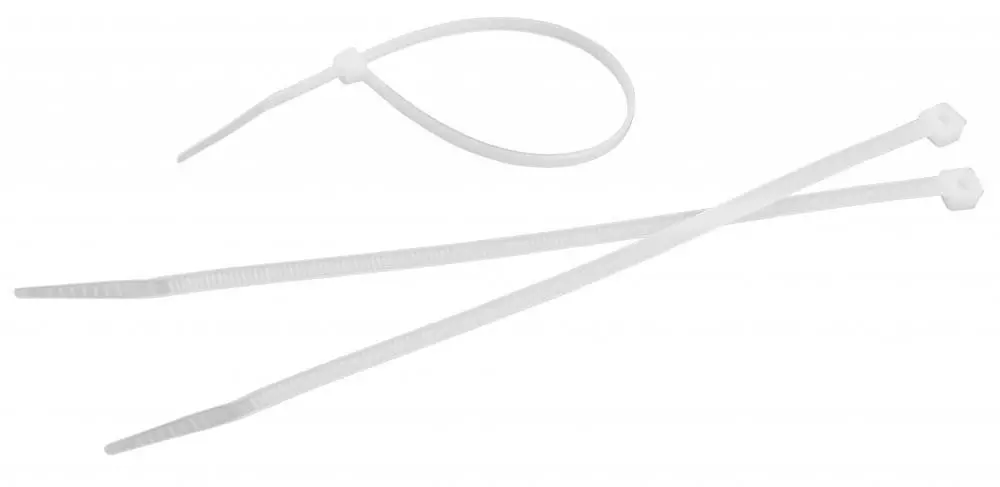 Colier din nailon pentru cabluri TOLSEN 3|6x200 mm alb