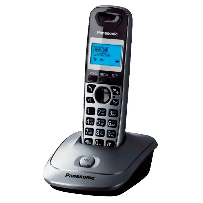 Telefon DECT Panasonic KX-TG2511, Metalic