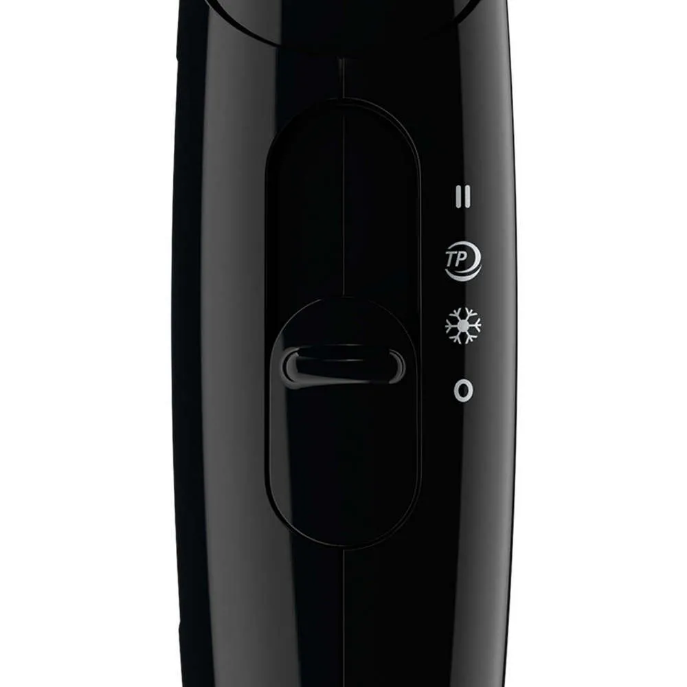 Uscător de păr compact Philips EssentialCare BHC010/10, 1200 W, Negru