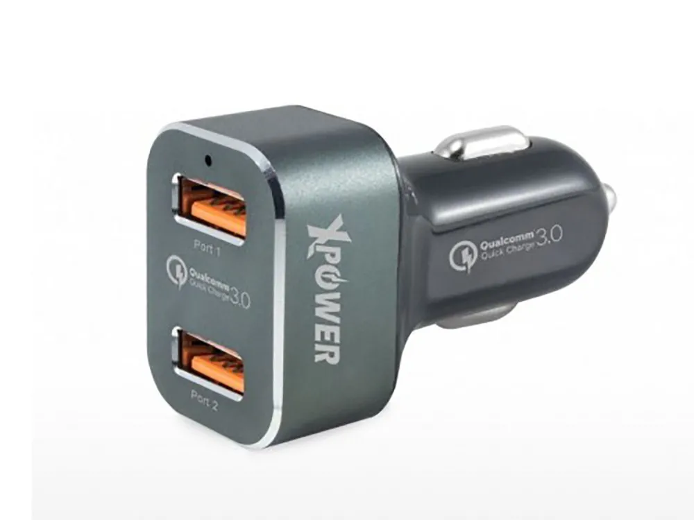 Car Charger XPower, 2.1A, 2USB, Black