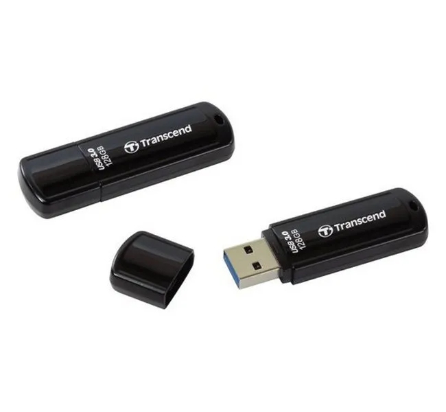 Memorie USB Transcend JetFlash 700, 128GB, Negru