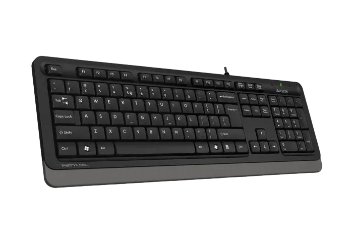 Tastatură A4Tech FK10, Cu fir, Negru/Gri