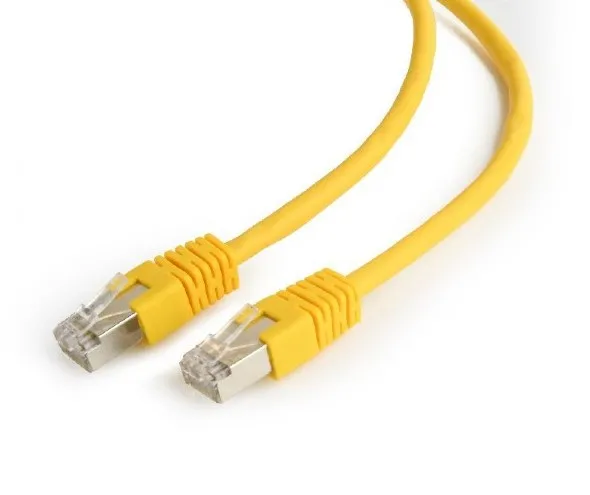 Patch cord Cablexpert PP6-0.25M/Y, Cat6 FTP , 0,25m, Galben