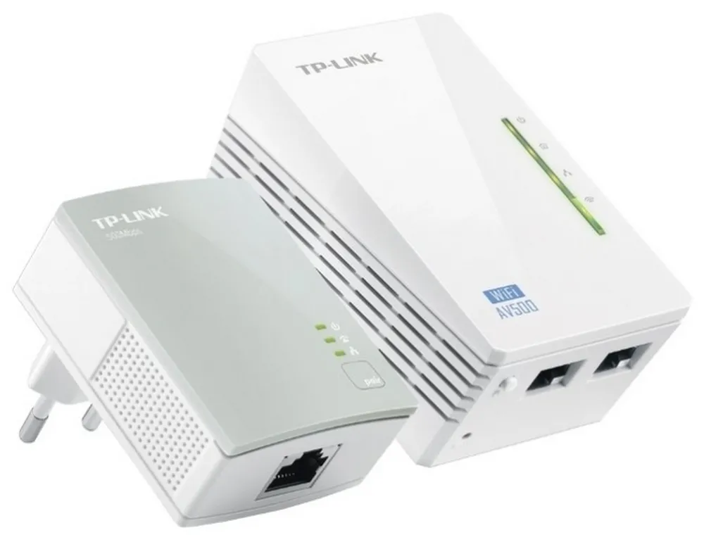 Powerline Adapter  TP-LINK TL-WPA4220, AV600, 600 Mbps, Alb