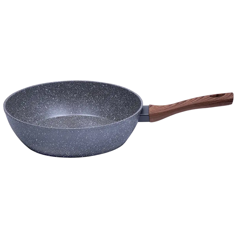 Сковорода глубокая RESTO 93054, 28см, Серый