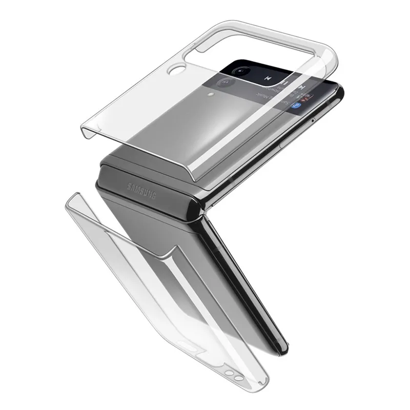 Чехол Cellularline Clear Case - Gal. Z Flip 4, Прозрачный