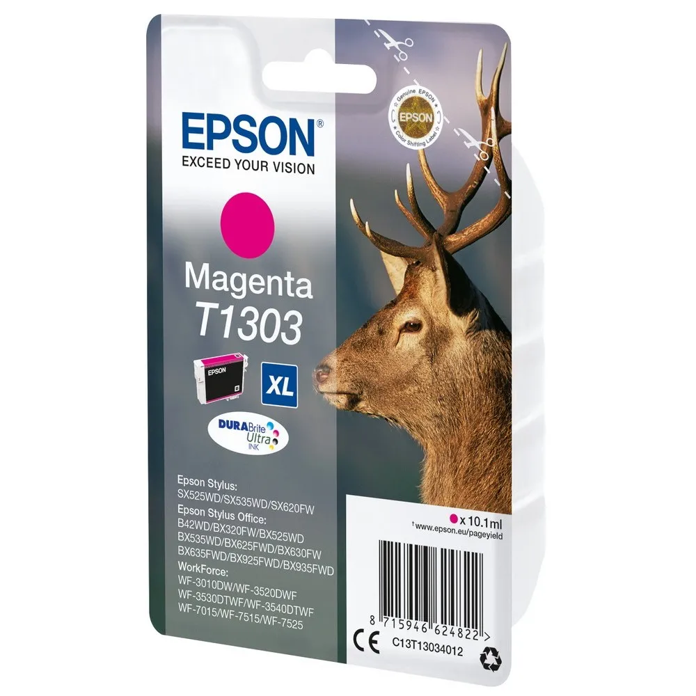 Cartuș de cerneală Epson C13T13034012, 10ml, Magenta