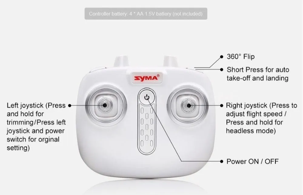 Dronă Syma X23W, Alb