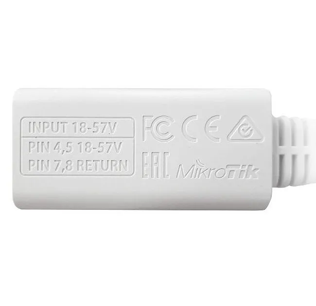 PoE Инжектор MikroTik RBGPOE, Белый