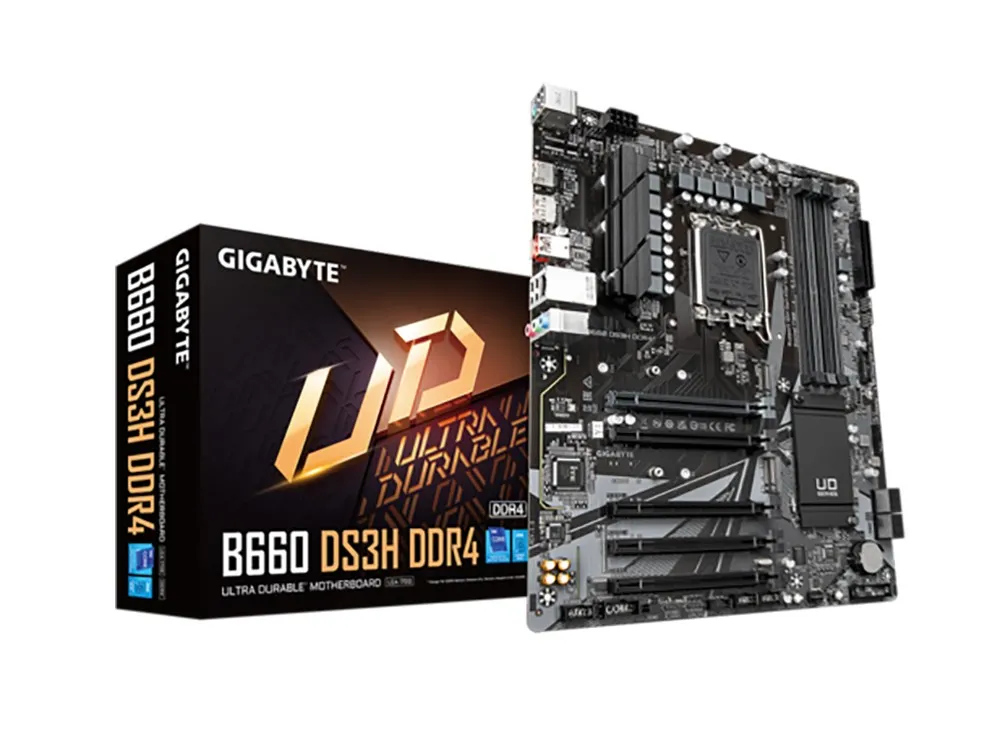 Материнская плата Gigabyte B660 DS3H DDR4, LGA1700, Intel B660, ATX
