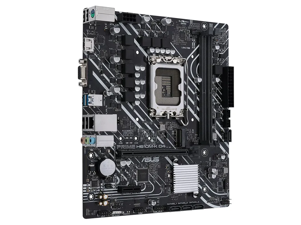 Материнская плата ASUS PRIME H610M-K D4, LGA1700, Intel H610, Micro-ATX