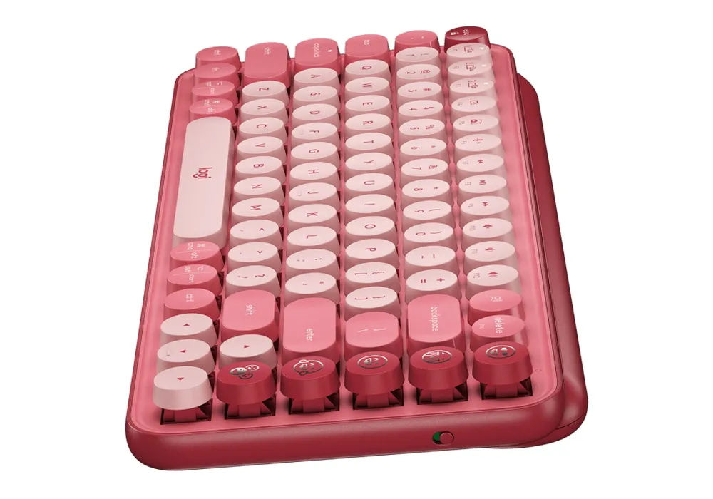 Клавиатура Logitech POP Keys, Беспроводное, Розовый
