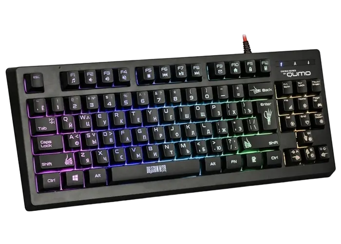 Клавиатура и мышь QUMO Pandemonium, Проводное, Чёрный
