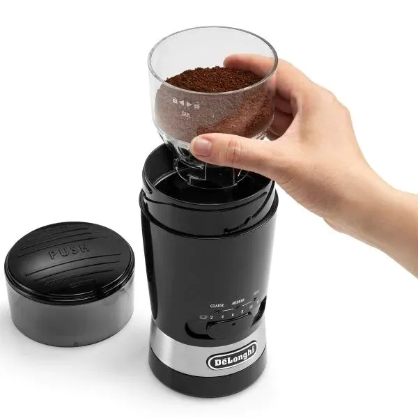 Râșniță de cafea De'Longhi KG210, Negru