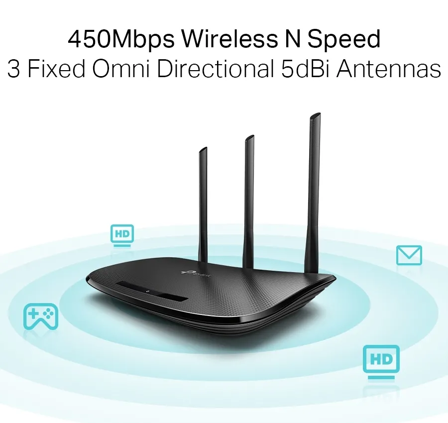 Беспроводной маршрутизатор TP-LINK TL-WR940N, Чёрный