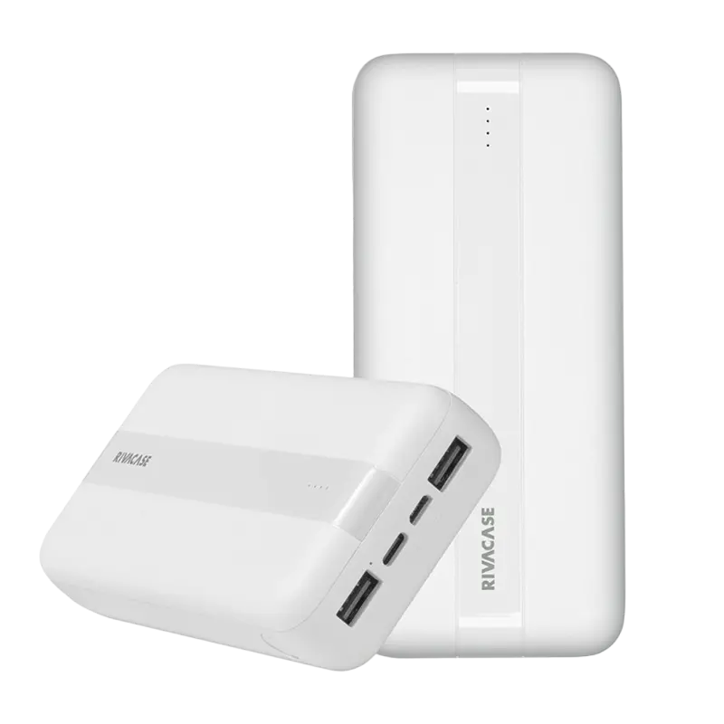 Портативное зарядное устройство RivaCase VA2081, 20000мА·ч, Белый