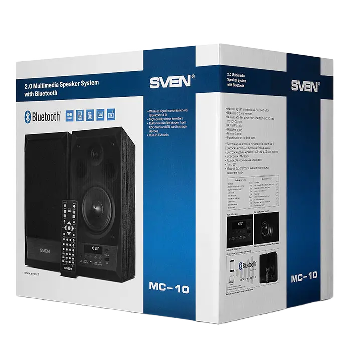 Boxe pentru calculator 2.0 SVEN MC-10, Negru