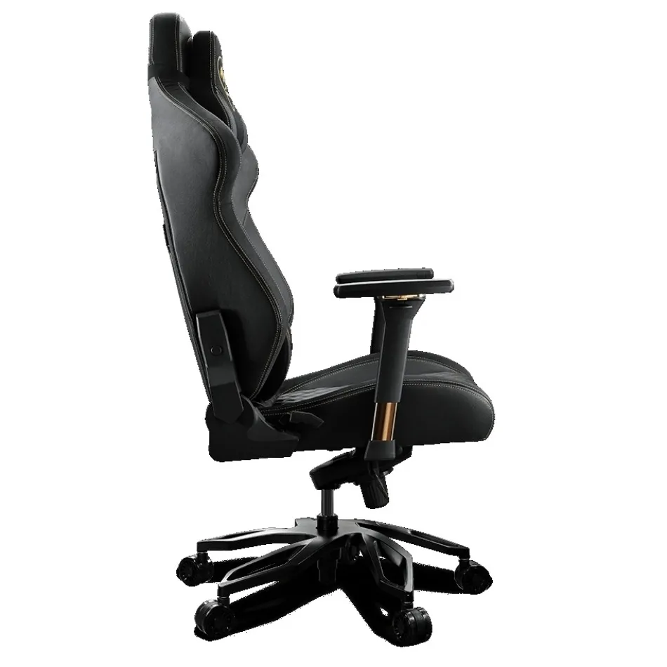 Scaun Gaming Cougar Armor Titan Pro, PVC Piele, Negru/Auriu