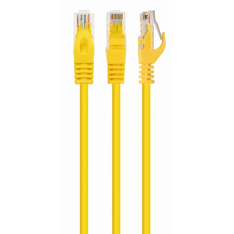 Patch cord Cablexpert PP6U-0.25M/Y, Cat6 UTP, 0,25m, Galben