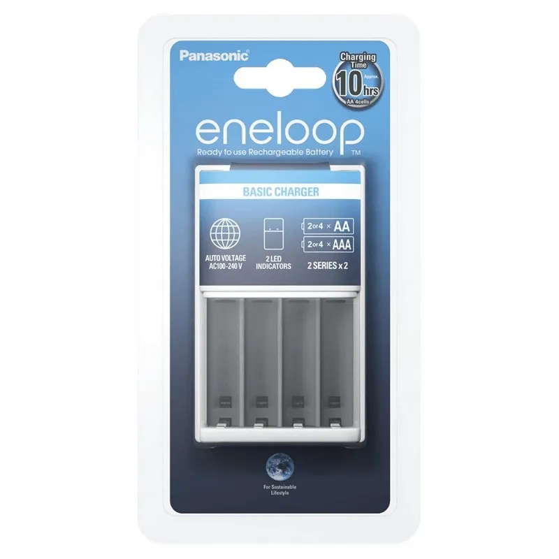 Încărcător Acumulatori Panasonic BQ-CC51E, Alb