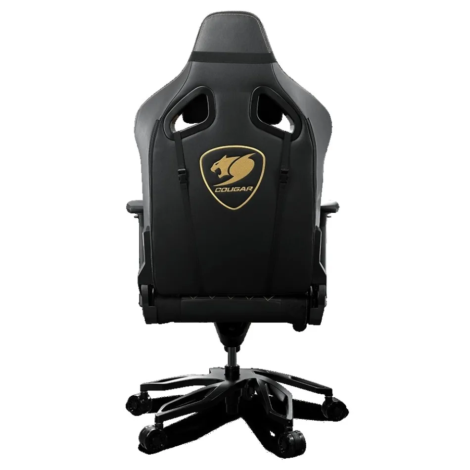 Scaun Gaming Cougar Armor Titan Pro, PVC Piele, Negru/Auriu