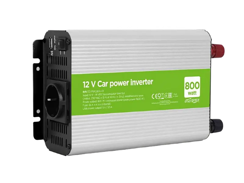 Invertor Auto Energenie EG-PWC800-01, 800W, Argintiu