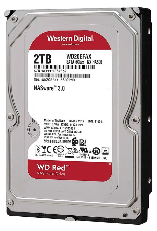 Жесткий диск Western Digital WD Red, 3.5", 2 ТБ <WD20EFAX>