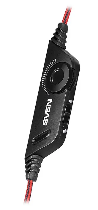 Căști gaming SVEN AP-U880MV, Cu fir, Negru/Roșu