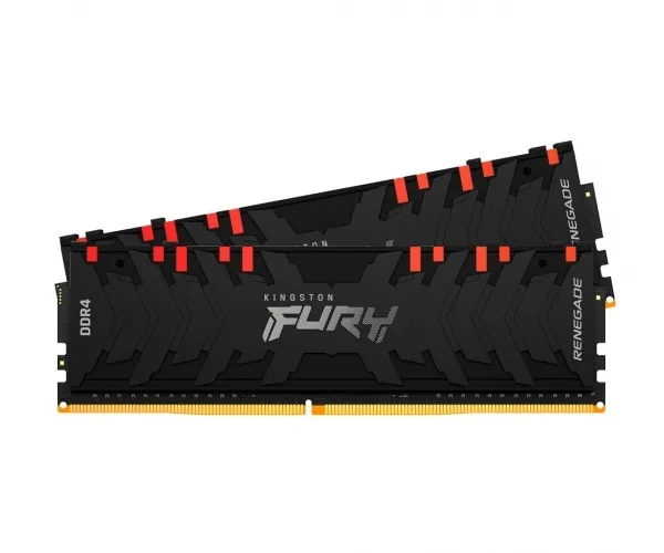 Оперативная память Kingston FURY Renegade RGB, DDR4 SDRAM, 3200 МГц, 16Гб, KF432C16RBAK2/16