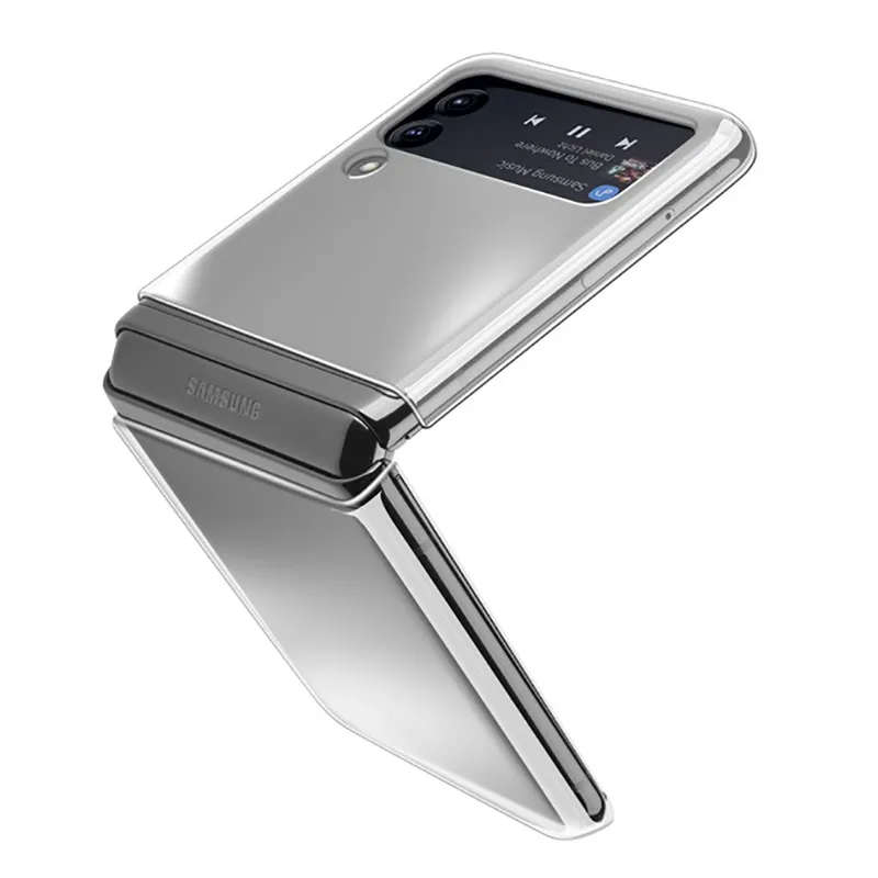 Чехол Cellularline Clear Case - Gal. Z Flip 4, Прозрачный