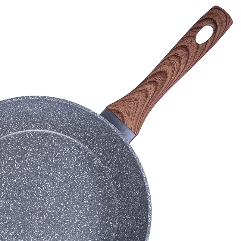 Сковорода глубокая RESTO 93054, 28см, Серый