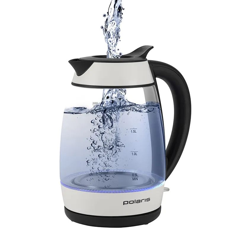 Fierbător electric Polaris PWK 2006CGL, Alb Negru