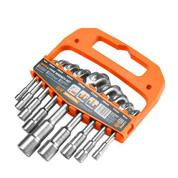 Набор из 9 L-образных торцевых ключей Wokin 7-19 мм (промышленный)