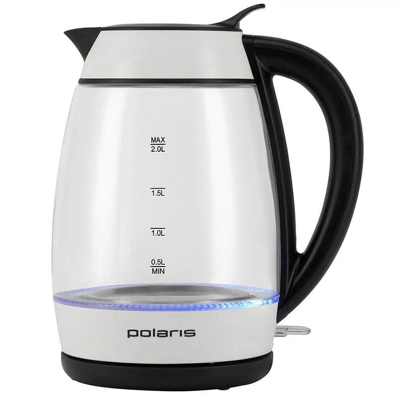 Fierbător electric Polaris PWK 2006CGL, Alb Negru