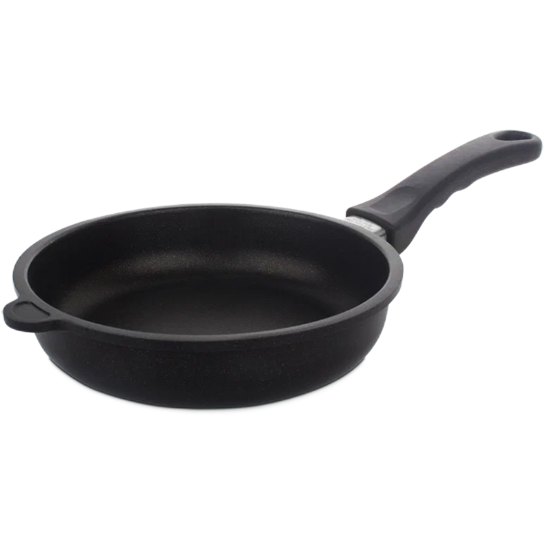 Сковорода AMT Gastroguss I-724-E, 2,6л, 24см, Чёрный