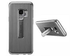 Husă Samsung Protective Stadning Cover for Galaxy S9, Argintiu