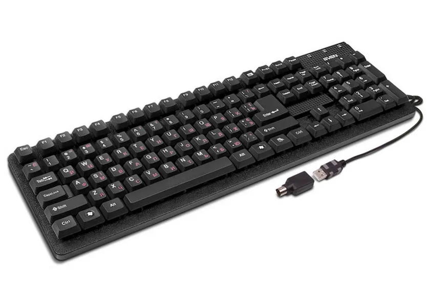 Tastatură SVEN Standard 301, Cu fir, Negru