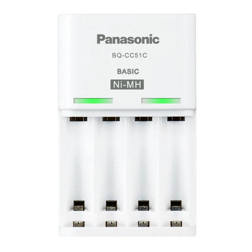 Încărcător Acumulatori Panasonic BQ-CC51C, Alb