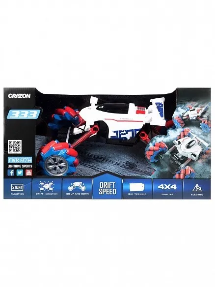 Jucărie cu telecomandă Crazon High Speed Side Drifting Car, 1:14, Multicolor (333-PY1901B)