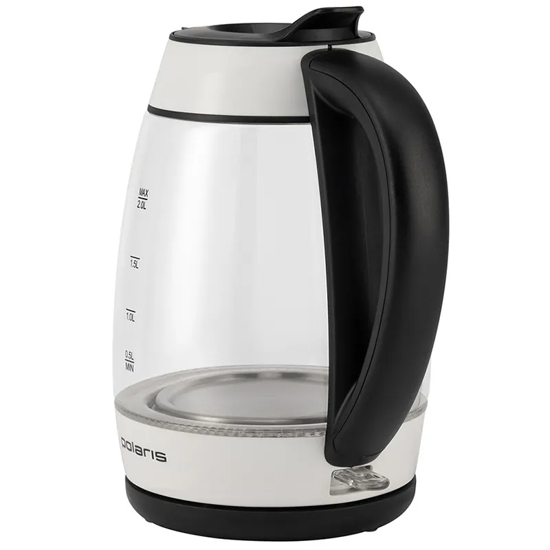 Fierbător electric Polaris PWK 2006CGL, Alb Negru