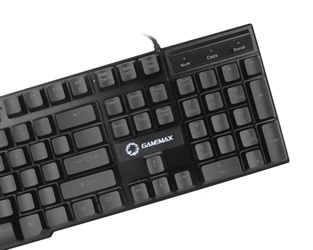 Tastatură Gamemax K207, Cu fir, Negru
