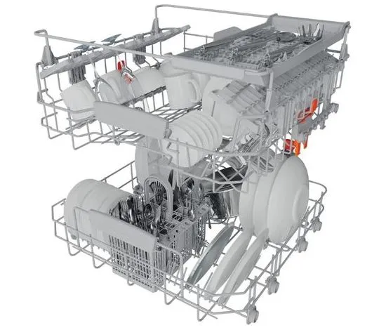 Mașină de spălat vase Hotpoint-Ariston HFC 3C41 CW X, Argintiu