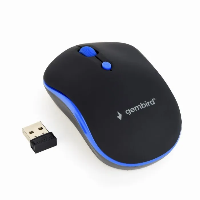 Mouse Wireless Gembird MUSW-4B-03-B, Negru/Albastru
