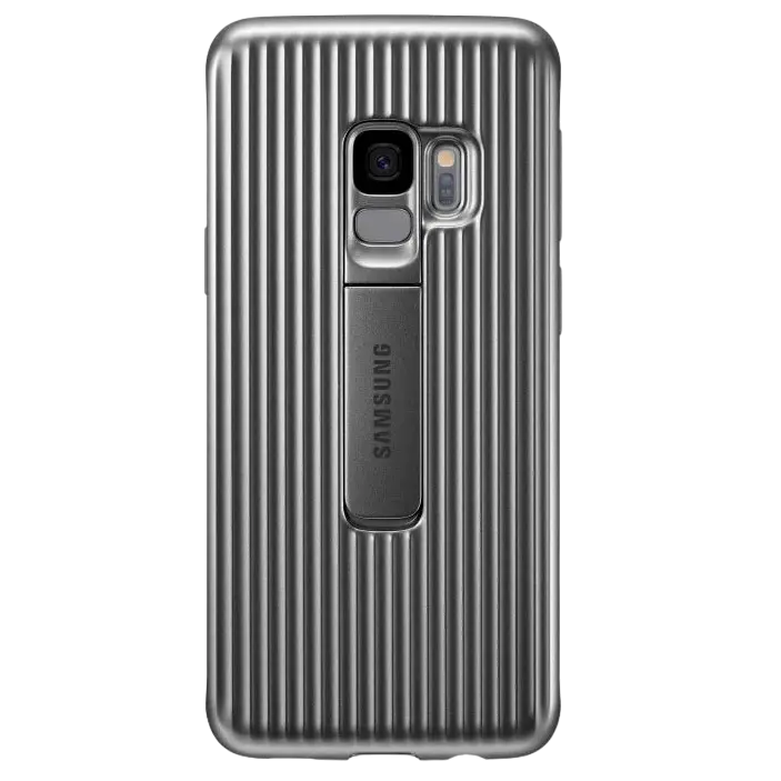 Husă Samsung Protective Stadning Cover for Galaxy S9, Argintiu