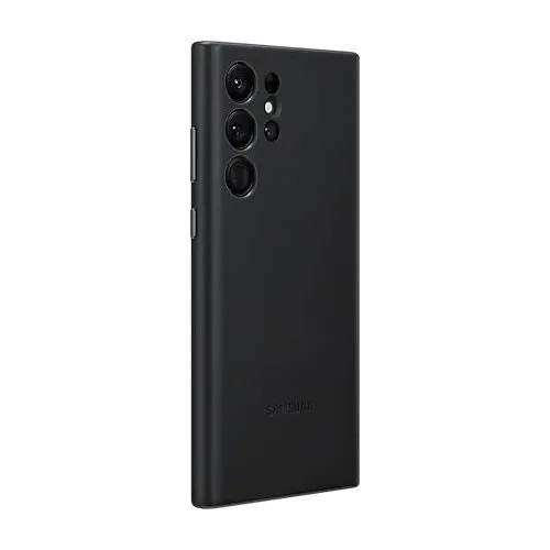 Husă Samsung Leather Cover for Galaxy S22 Ultra, Negru